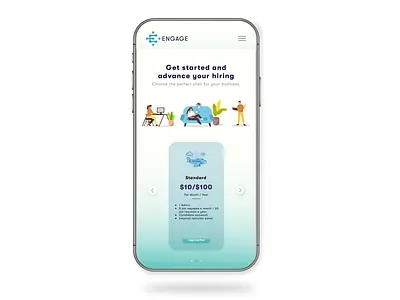 Responsive_Webpage for HR Management app design icon illustration illustrator minimal typography ui vector web