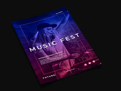 Music Poster creative dailyui designer dribbble dribble shot dribbleartist gradient photoshop poster design