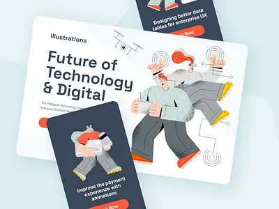 Bam! Illustrations for websites and apps app design figma illuatration landing page sketch vector web xd