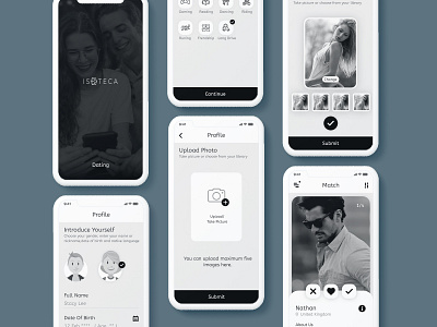 Dating App design ui ux