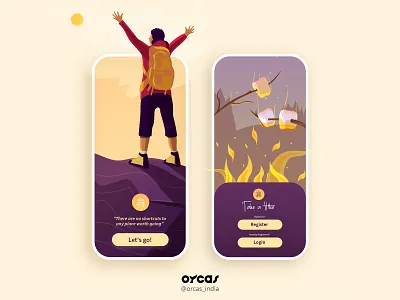 ⛰️🚶 Hiking App | UI Screen app app design application design illustration ui ui ux uidesign uiux uxdesign