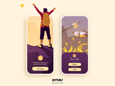 ⛰️🚶 Hiking App | UI Screen app app design application design illustration ui ui ux uidesign uiux uxdesign