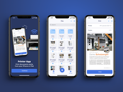 Printer iOS app design app design figma figma design interface design ios app ios app design mobile app mobile app design mobile apps mobile ui printer printer app printer ios ui design ux design