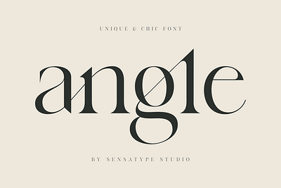 angle - unique chic font brand design brand identity branding classy font elegant font feminine feminine logo logo logo design logotype typography ui logo unique logo