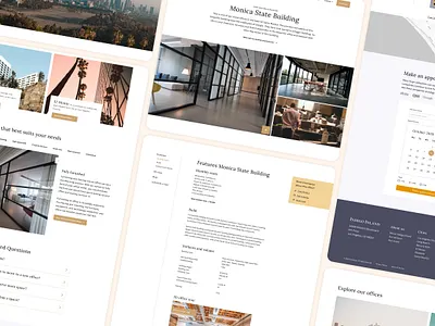 Web design for client that rent out luxury offices branding design illustration office real estate realestate rent rental typography ui ui design user experience user experience design user inteface user interface design ux web webdesign website concept website design