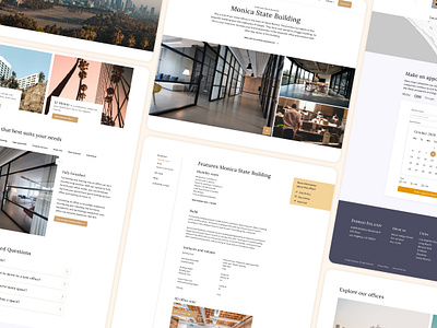 Web design for client that rent out luxury offices branding design illustration office real estate realestate rent rental typography ui ui design user experience user experience design user inteface user interface design ux web webdesign website concept website design