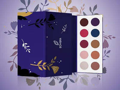 Palete of eyeshadow branding design eyeshadow illustration logo palette