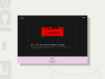 SCI - FI & Creativity aesthetics article blog blog design blog post brand identity branding creative creativity design editor x essay future identity sci fi typography ui ux web webdesign