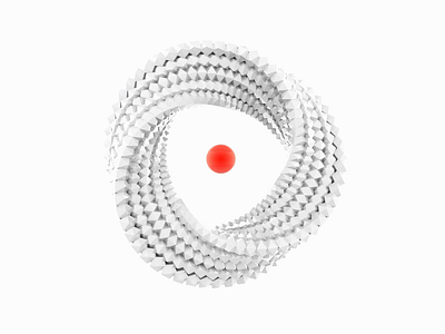 eXelentex 3d 3d animation 3d art 3d illustration 3d object artwork c4d clean graphic design illustration minimal motion red sphere visual art white