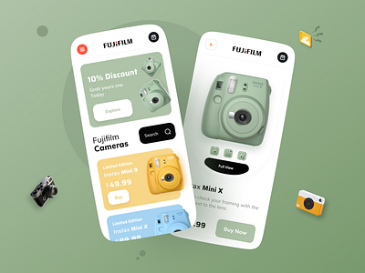 Camera Shop App app interface minimal mobile mobile app mobile apps mobile ui mobileapp mobileappdesign ui design ui designs uiux ux ux ui design