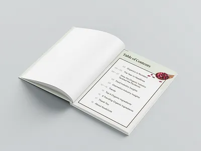 foodcircle Ebook — Part 2 book layout table of contents toc typogaphy