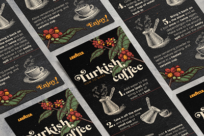 Infographic design "How to make turkish coffee" art design graphicdesign illustrator infographic mokcup typography vector