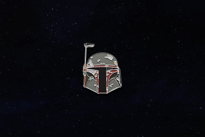 Boba Fett Enamel Pin boba fett disney enamel pin enamel pin badge enamel pins geometric icon iconography lines mandalorian mando pin star wars temper tantrum the mandalorian vector