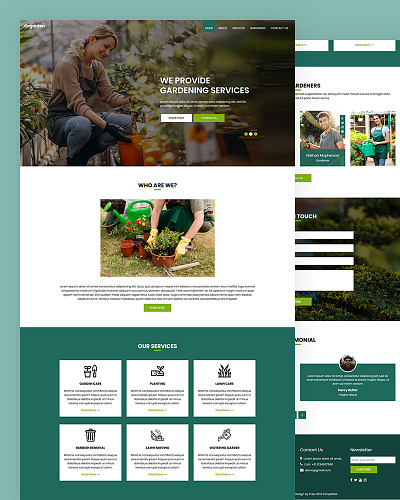 Orgarden bootstrap business css garden gardening html5 lawn service responsive template