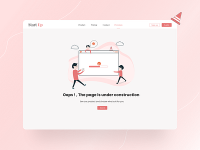 Error 404 page | Landing page 404 error page 404 page broken page daily ui error error 404 error message flat illustration illustrations landing landing page