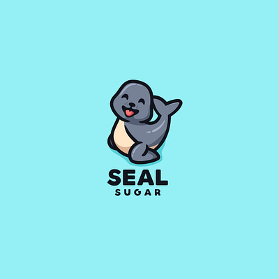 SEAL SUGAR animal baby character child children cute fish forsale logo mascot penguin seal shark walrus whale