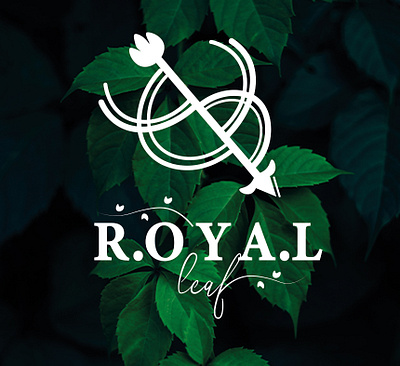 ROYAL LEAF LOGO DESIGN 2020 adobe illustrator design illustration leaf logo queen royal leaf logo design z arts z arts