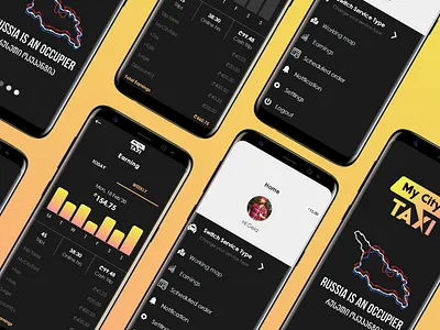 MyCityTaxi app design illustration taxi taxi app ui ux web xd