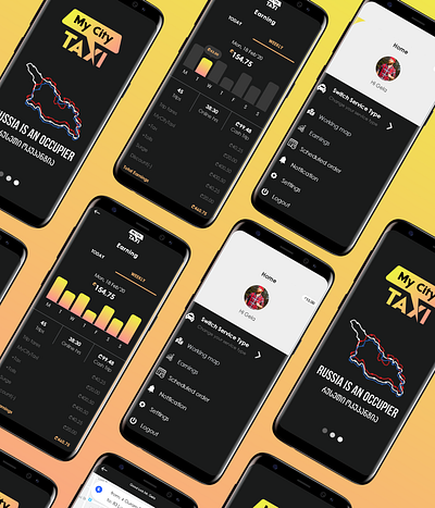 MyCityTaxi app design illustration taxi taxi app ui ux web xd