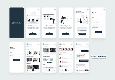 Ukilbabu - Lawyer App UI Design best design best shot download free law law firm lawyer lawyer app lawyer hire online lawyers mobile app mobile app design mobile ui ui ui ux design ui design ui ux uidesign uiux userinterface