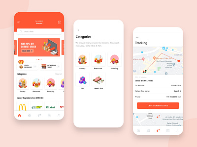 Delivery App Design Concept android app app design app designer appdesign delivery app delivery service design design app design art design concept dunzo illustration ios app mobile app design