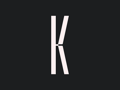 K branding brandmark concept design identity letter lettering lettermark typography vector