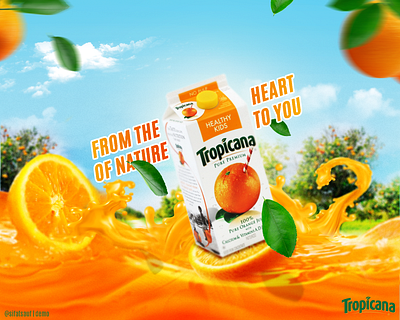 Orange Juice Pack advertising bangladesh compositing design juice pack manipulation orange photoshop