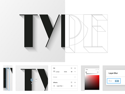 Shadow in Figma design figma figmadesign illustration manual illustration shadow tutorials type typography unfold