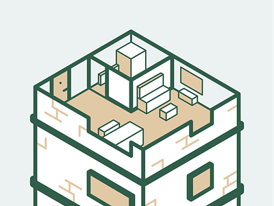 Apartment animation apartment branding build construction decor design house icon illustration interior isometric illustration motion plan planner plant property real estate