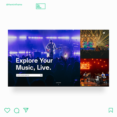 Book Tickets for Live Concerts adobe illustrator adobe photoshop adobe xd branding concert design explore festival live music music app music festival ui uidesign webdesign website