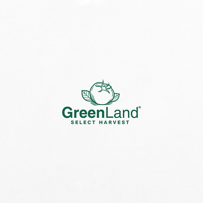 GreenLand branding design fruits illustration logo vector vegetables