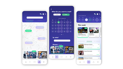 Univent: Meet friends Move together app app design event event app events ui uidesign university app uxui uxuidesign