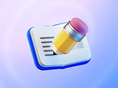 Chonky Pocket Guide 3d 3d animation 3d icon 3d icons 3d illustration b3d c4d guide illustration logo notebook octane pencil pencils pocket guide render ui