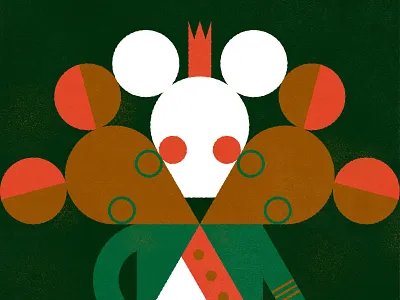 The Mouse King - Nutcracker Series ballet christmas holiday illustration mouse king nutcracker vector vintage