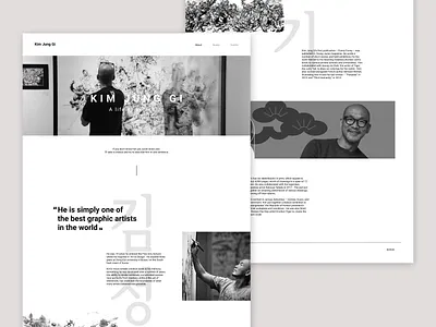 Landing exploration design minimal ui ux web