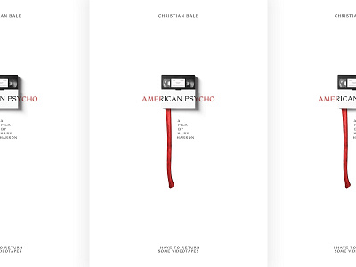 American Psycho 🔪 american psycho art direction art director artwork ax christian bale horror movie movie poster new york new york city nyc poster poster design posters