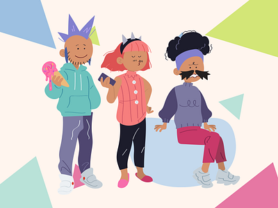 Friendly Ones Illustrations for Quirky UX free freebies illustration illustration design illustrations illustrations／ui illustrator system ui ux