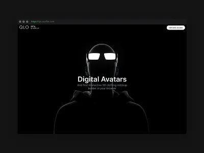 QLO - interactive 3D clothing mockup builder 3d scene 3d scene builder apparel blender3d brand design brand identity clothing design graphic design landing design landing page landing page design landingpage minimalism mockup mockup design mockups simplicity ui design