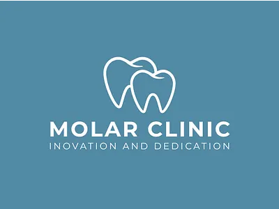 MOLAR CLINIC branding dental dental logo dentist design flat icon icons logo logo design logo designer logo maker logodesign teeth