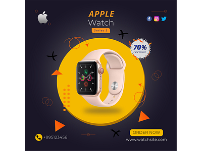 smart watch adobe illustrator adobe photoshop design graphic design illustration posters social media poster typography