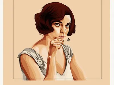 Beth Harmon art design digitalart draw drawing illustration vector