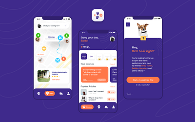 Pet App designflows designflows2020 mobile app pet app pet design pet mobile product designer ui ui designer uiux