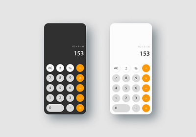 Daily UI #4: Calculator app art branding calculator dailyui flat illustration illustrator minimal ui ux web