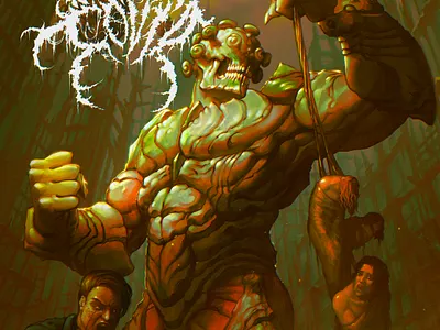 King Covid (Album Cover) corona virus covid covid19 demon fantasy horror illustration illustration art procreate splash art