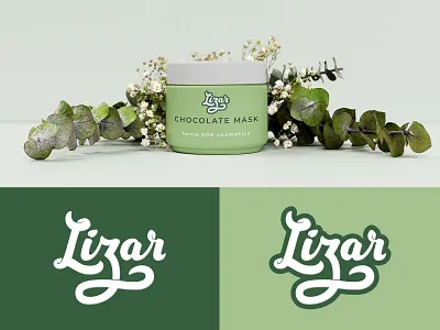 Lettering logotype for a brand of natural spa cosmetics. branding calligraphy care cosmetics cream handlettering identity lettering logo design logotype mark natural type typogaphy