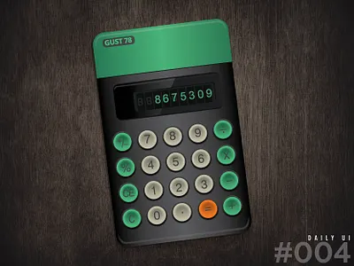 004 DailyUi - Calculator dailyuichallenge design illustration illustrator ui vector