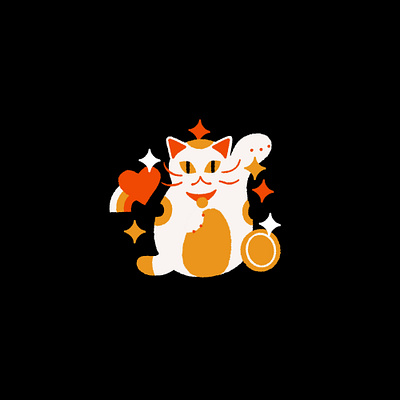 Lucky Cat color design illustration lucky lucky cat