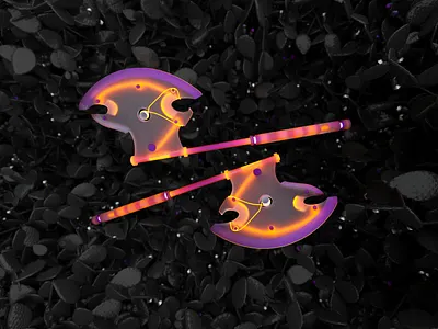 Axe 3d axe c4d cinema4d edge electric emission handle light lighting neon sharp sss subsurface weapon wires wiring