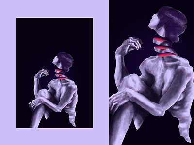 Fragmented drawing fragment fragmentation illustration