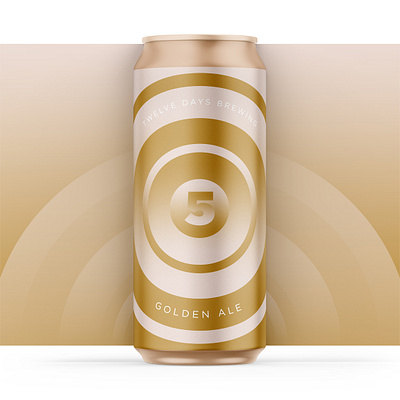 12 Days of Brewing :: 5 Golden Rings beer beer can beer label can christmas cpg holiday holiday design label packaging